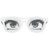 Manga ogen retro zonnebril (Voorkant)