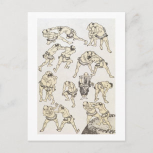 Manga: onderzoek naar gebaren en postuur van worst briefkaart