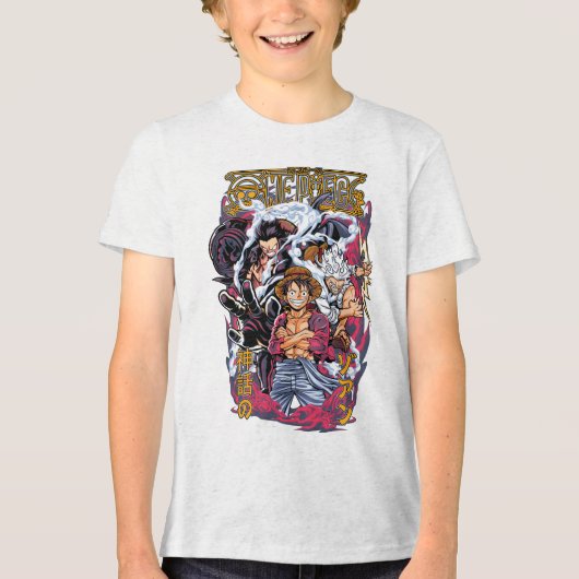 Mangá One Piece Tri-Blend Shirt (Voorkant)