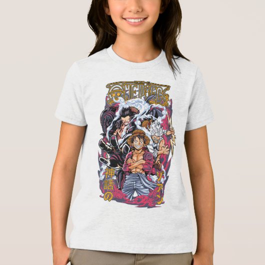 Mangá One Piece Tri-Blend Shirt (Voorkant)