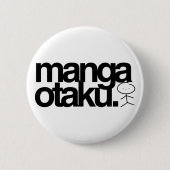 Manga otaku. ronde button 5,7 cm (Voorkant)