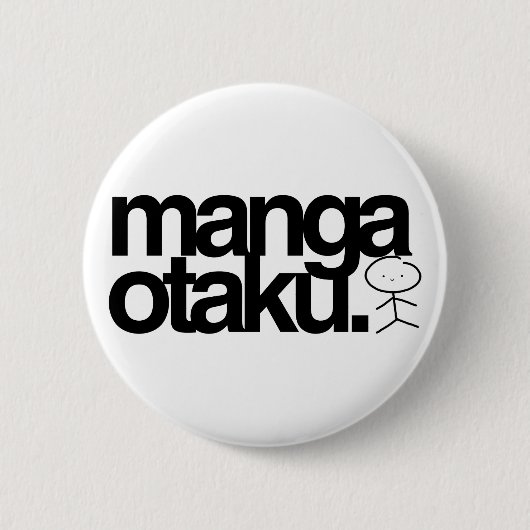 Manga otaku. ronde button 5,7 cm (Voorkant)