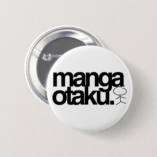 Manga otaku. ronde button 5,7 cm (Voorkant /achterkant)