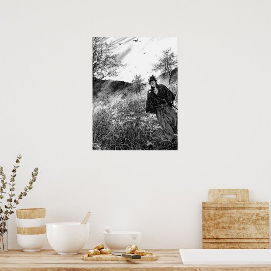 Manga Page Artwork Vagabond Poster (Keuken)