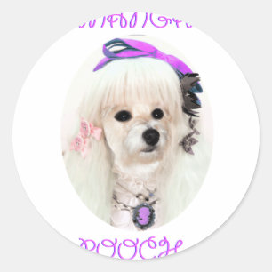 manga pooch ronde sticker