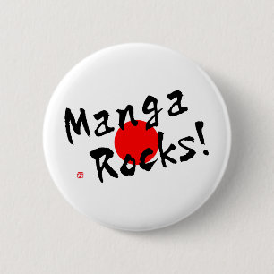 Manga Rocks. Ronde Button 5,7 Cm
