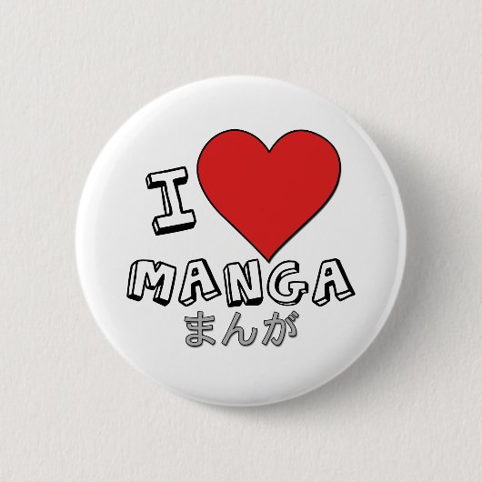 Manga Ronde Button 5,7 Cm (Voorkant)