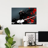 Manga Samurai Poster (Thuiskantoor)