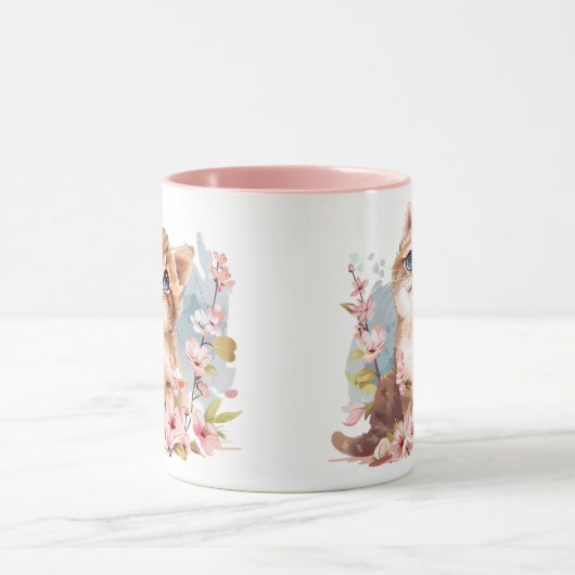 Manga Schattigee Kitten & Sakura Bloemen Kat Mam G Mok (Midden)