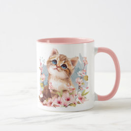 Manga Schattigee Kitten & Sakura Bloemen Kat Mam G Mok