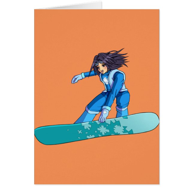 Manga Snowboarder Girl (Voorkant)
