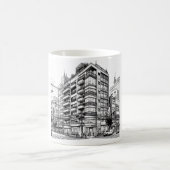 Manga-stijl gebouw | Japanse architectuur Koffiemok (Center)