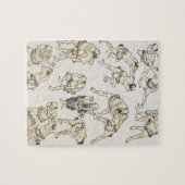 Manga: studies naar de gebaren en de houding van d legpuzzel (Horizontaal)