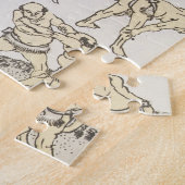 Manga: studies naar de gebaren en de houding van d legpuzzel (Zijkant)