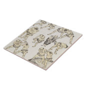 Manga: studies naar de gebaren en de houding van d tegeltje (Zijkant)