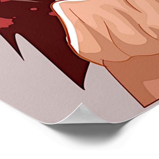 Manga Vampire Girl Poster (Hoek)