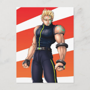 Manga Video Game Hero Briefkaart