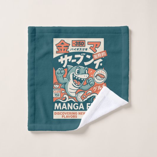 Manga Vis Bad Handdoek (Wasdoekje)