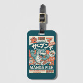 Manga Vis Bagagelabel (Voorkant (verticaal))