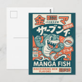 Manga Vis Briefkaart (Voorkant / Achterkant)