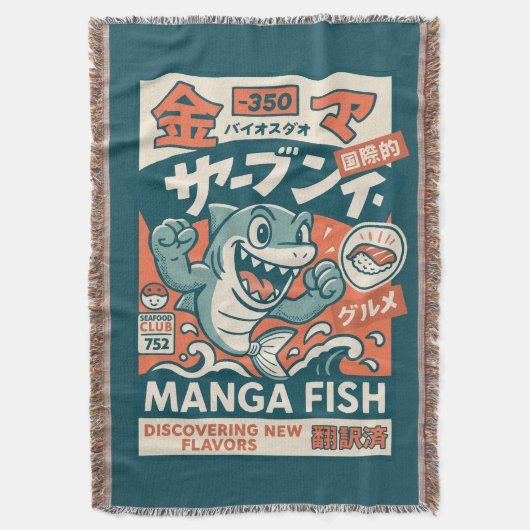 Manga Vis Deken (Voorkant Verticaal)