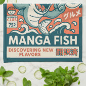 Manga Vis Theedoek (Gevouwen)