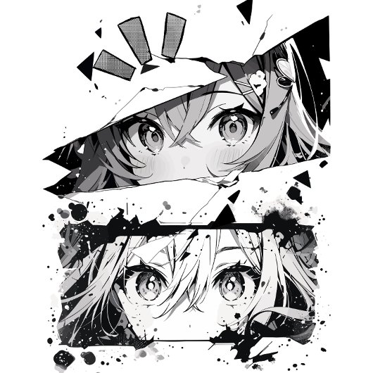 Manga Vision: verbrijzelde werkelijkheid T-shirt