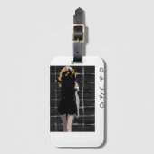 Manga-vormig ontwerp met woordafscheid in het Japa Bagagelabel (Voorkant (verticaal))