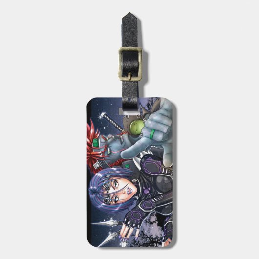 Manga Warriors Bagagelabel (Voorkant verticaal)