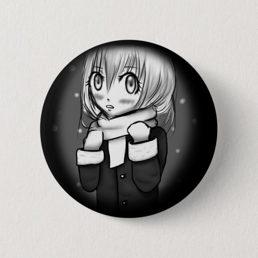Manga-Winter Ronde Button 5,7 Cm (Voorkant)