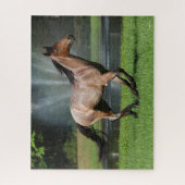 Mangalarga aan de voorzijde van de fontein legpuzzel (Verticaal)