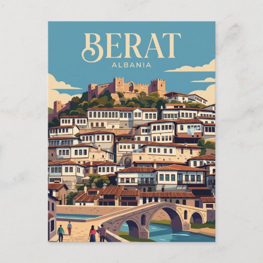 Mangalem-district Albanië Briefkaart (Voorkant)