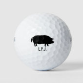 Mangalitsa Varken Silhouet Golfballen (Voorkant)