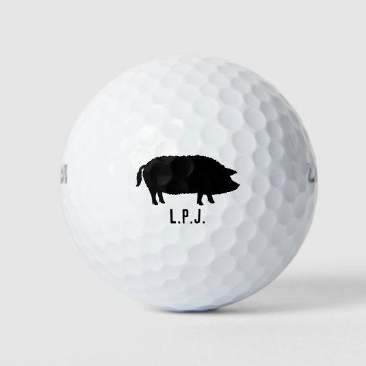 Mangalitsa Varken Silhouet Golfballen (Voorkant)