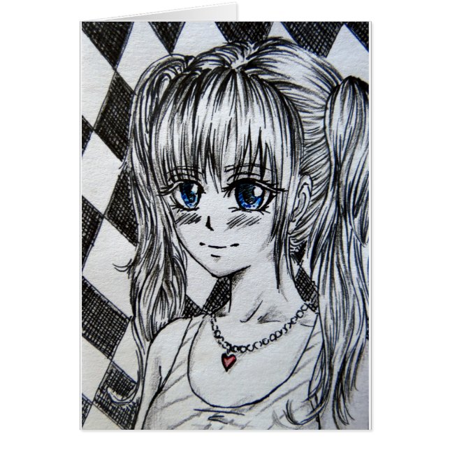 Mangamädchen mit blauen Augen (Voorkant)