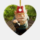 Mangat Gnome Keramisch Ornament (Voorkant)