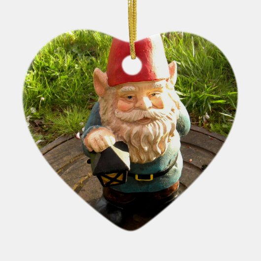 Mangat Gnome Keramisch Ornament (Voorkant)