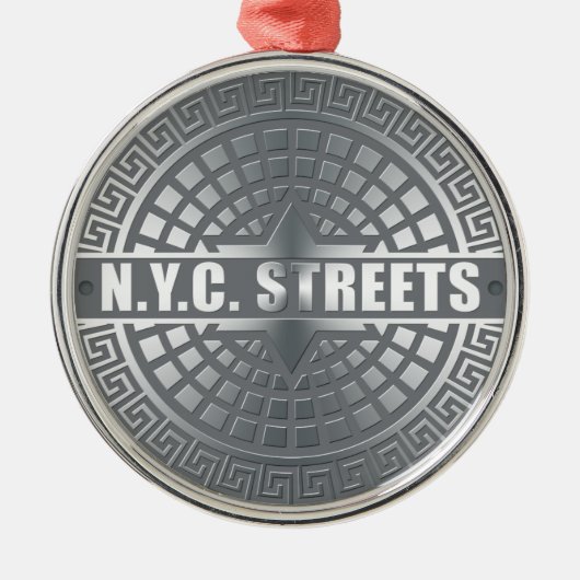 Mangat NYC Metalen Ornament (Voorkant)