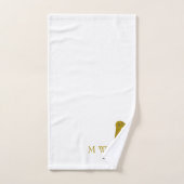 Mangat ontwerp met monogram bad handdoek (Handdoek)
