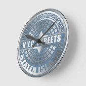 Mangat Staten Blue Ronde Klok (Hoek)