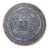 Mangatafdekking en steenkoolweg keramische knol keramische knop (Voorkant)