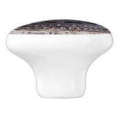 Mangatafdekking en steenkoolweg keramische knol knop (Zijkant)