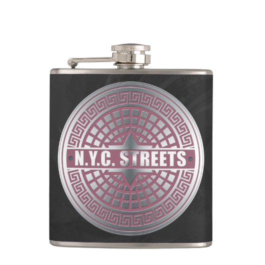 MangatdekselsNYC Heupfles (Voorkant)