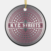 MangatdekselsNYC Keramisch Ornament (Voorkant)