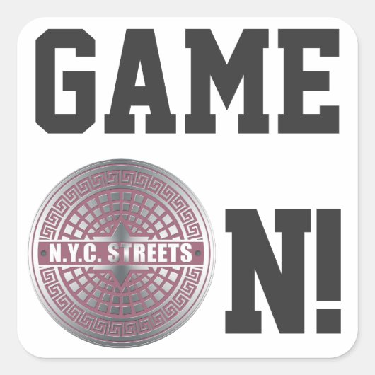 MangatdekselsNYC Vierkante Sticker (Voorkant)
