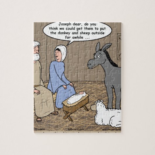 Manger Danger Natitivity Scene Legpuzzel (Verticaal)