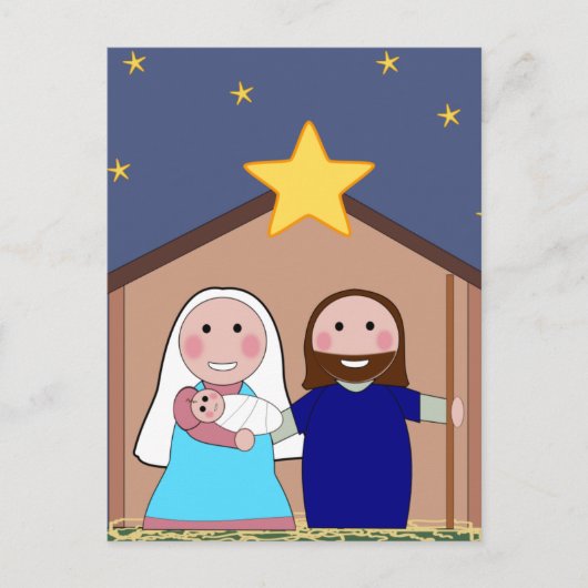 Manger Feestdagenkaart (Voorkant)