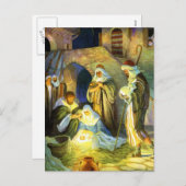 Manger Jesus Briefkaart Christmas (Voorkant / Achterkant)