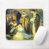 Manger Jesus Mousepad Kerstmis Muismat (Met muis)