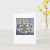 Manger Scene Kaart (Gele Bloem)